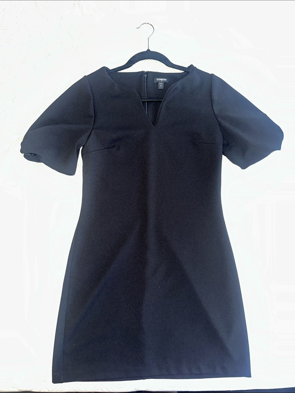 EXPRESS Black Zip Mini Dress S